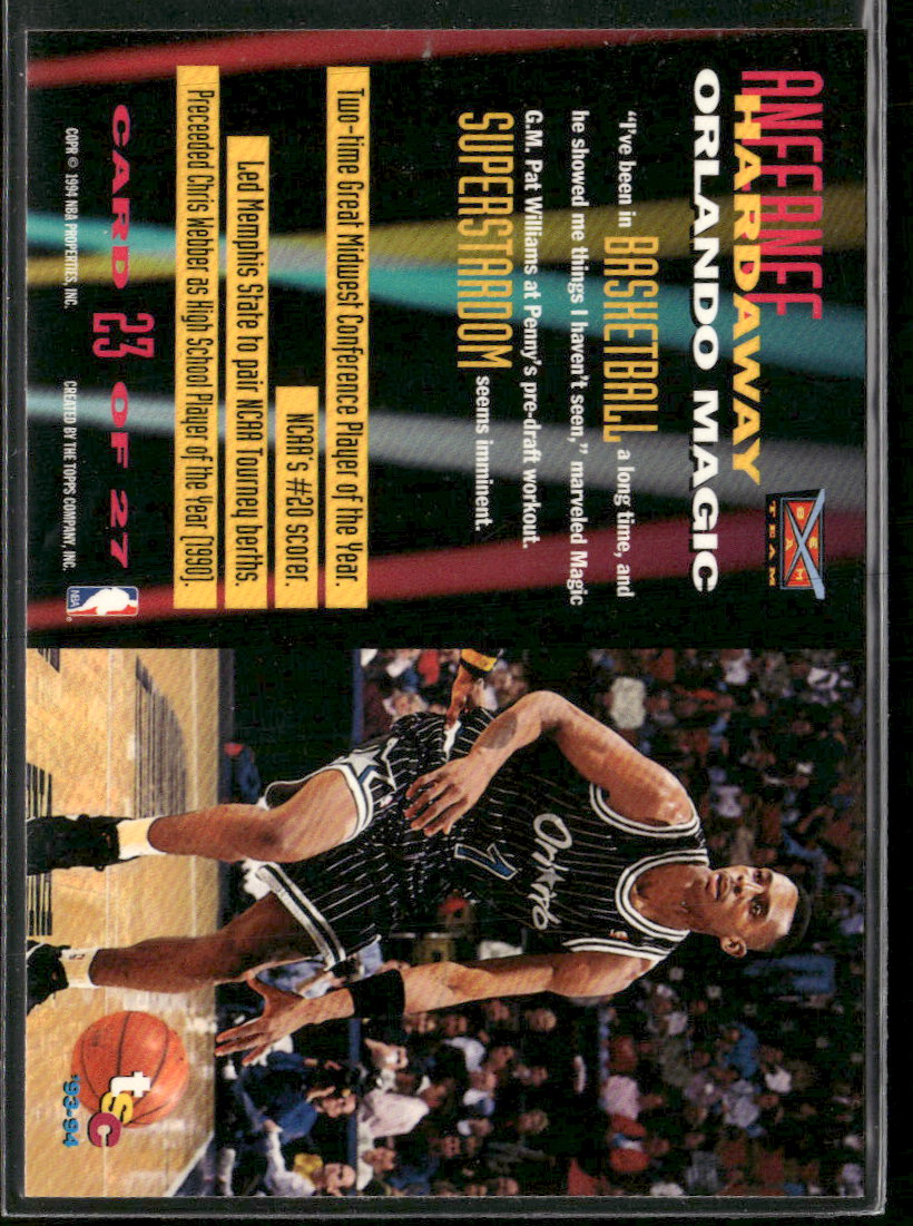 1993-94 Stadium Club Beam Team Anfernee Hardaway #23