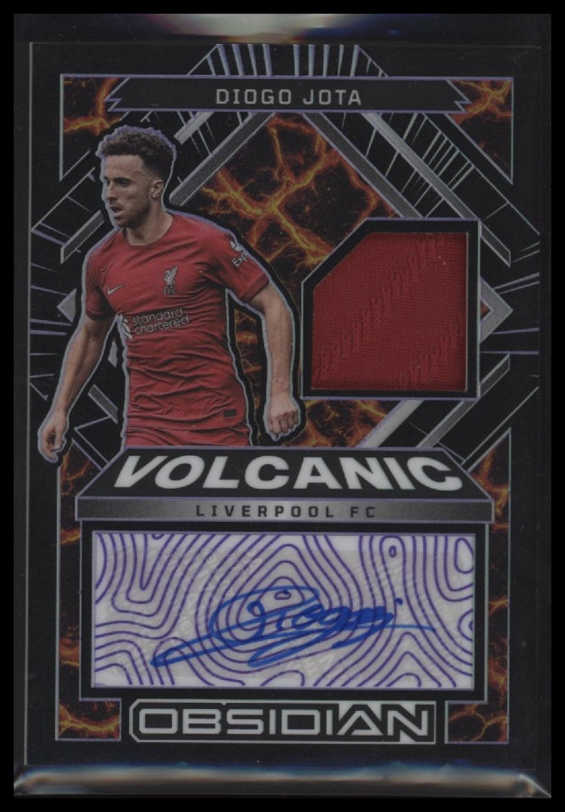 2022-23 Panini Obsidian Volcanic Material Signatures Purple Diogo Jota #/50
