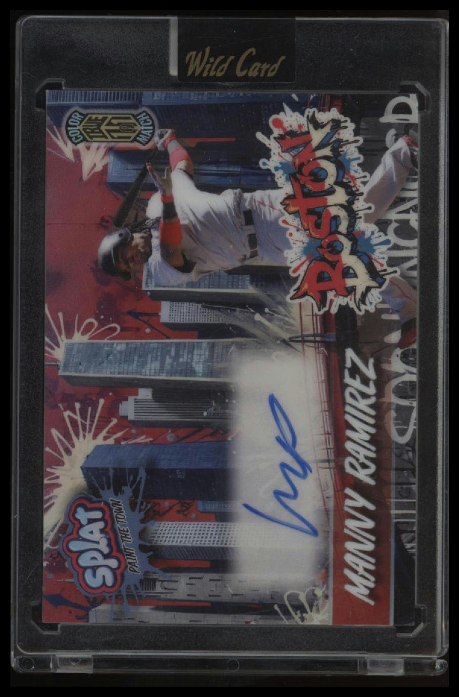 2024 Wild Card Splat - Rainbow Paint the Town Auto Manny Ramirez #/1