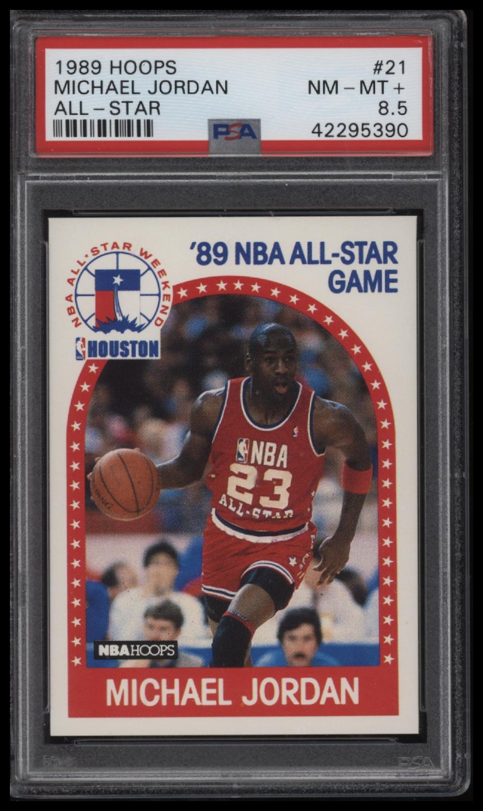 1989 Hoops All-Star Michael Jordan 8.5 PSA #21