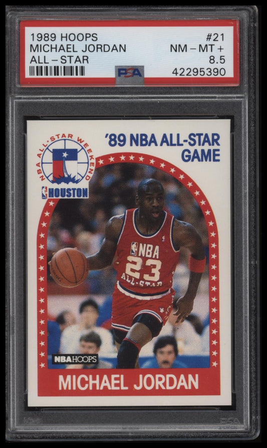 1989 Hoops All-Star Michael Jordan 8.5 PSA #21