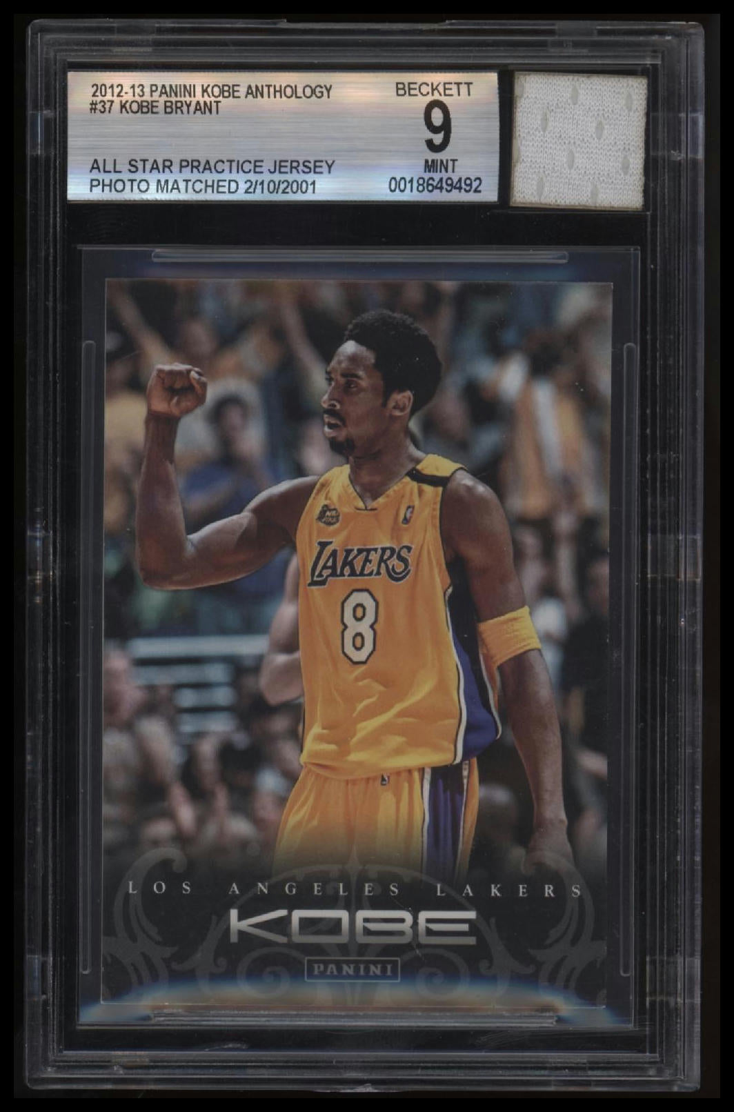 2012-13 Panini Kobe Anthology Kobe Bryant 9.0 BGS #37