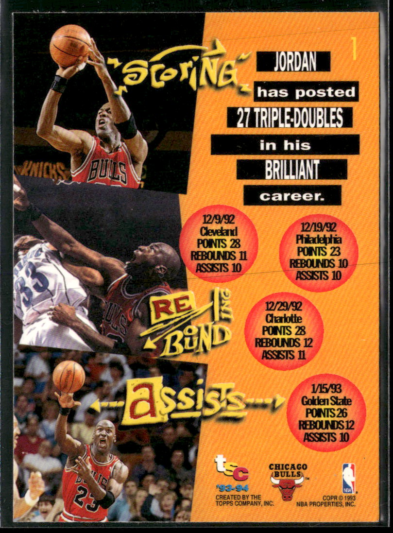 1993-94 Stadium Club Michael Jordan #1