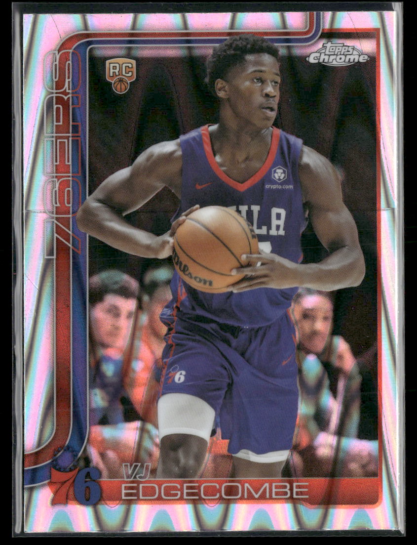 2025-26 Topps Chrome RayWave Refractor VJ Edgecombe RC #253