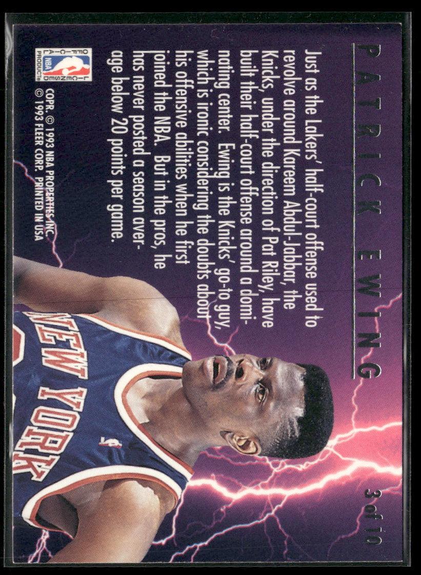 1993-94 Ultra Scoring Kings Patrick Ewing #3