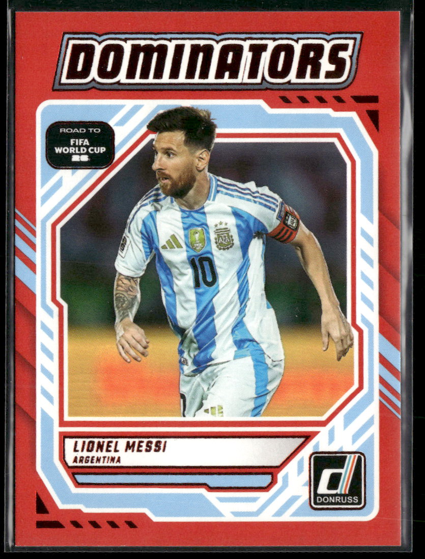 2025-26 Donruss Road to FIFA World Cup Dominators Red Lionel Messi #3