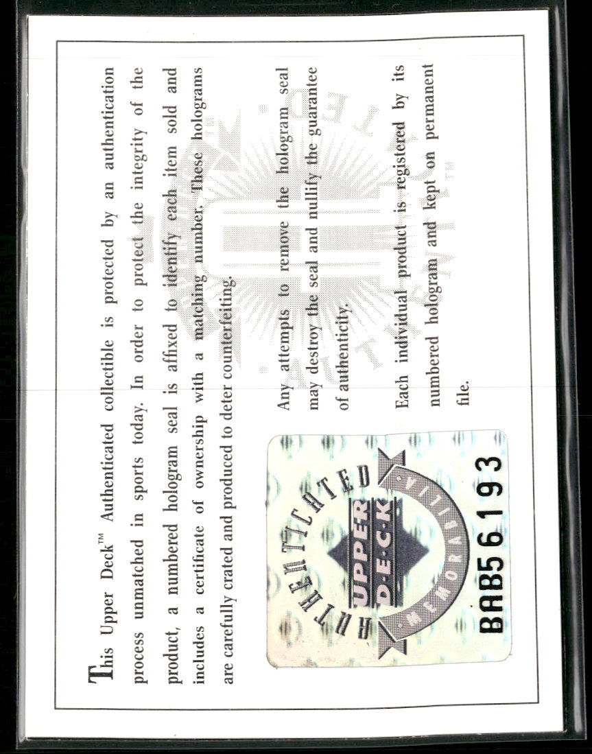 1995 Upper Deck Autographs  Reggie Jackson AU #AC1