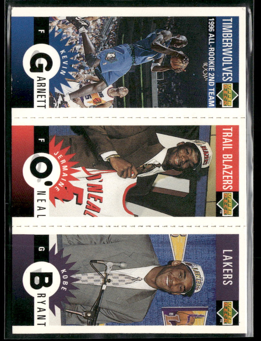 1996-97 Collector Mini-Cards Panels Garnett / O'Neal / Bryant