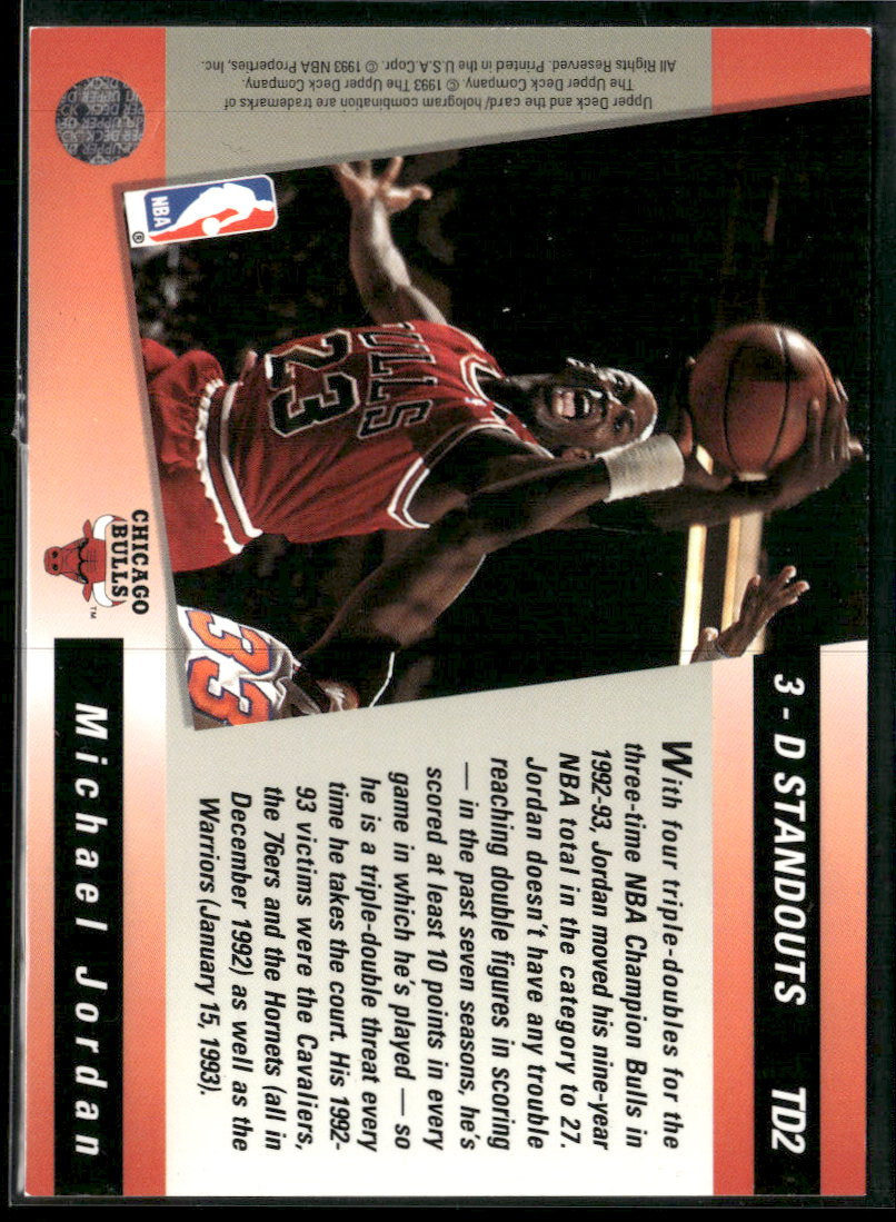 1993-94 Upper Deck Spanish Triple Double Michael Jordan #TD2