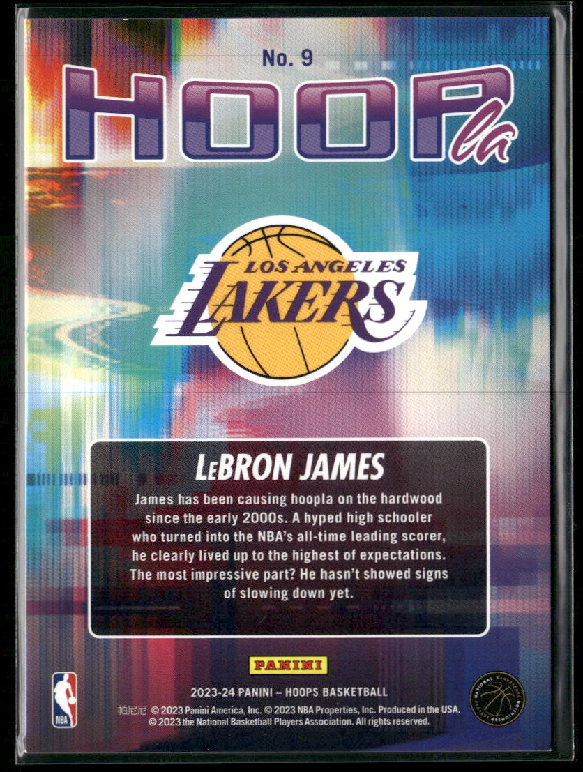2023-24 Hoops Hoopla Hyper Red LeBron James #/99 #9