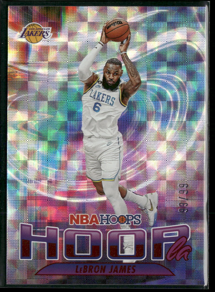 2023-24 Hoops Hoopla Hyper Red LeBron James #/99 #9