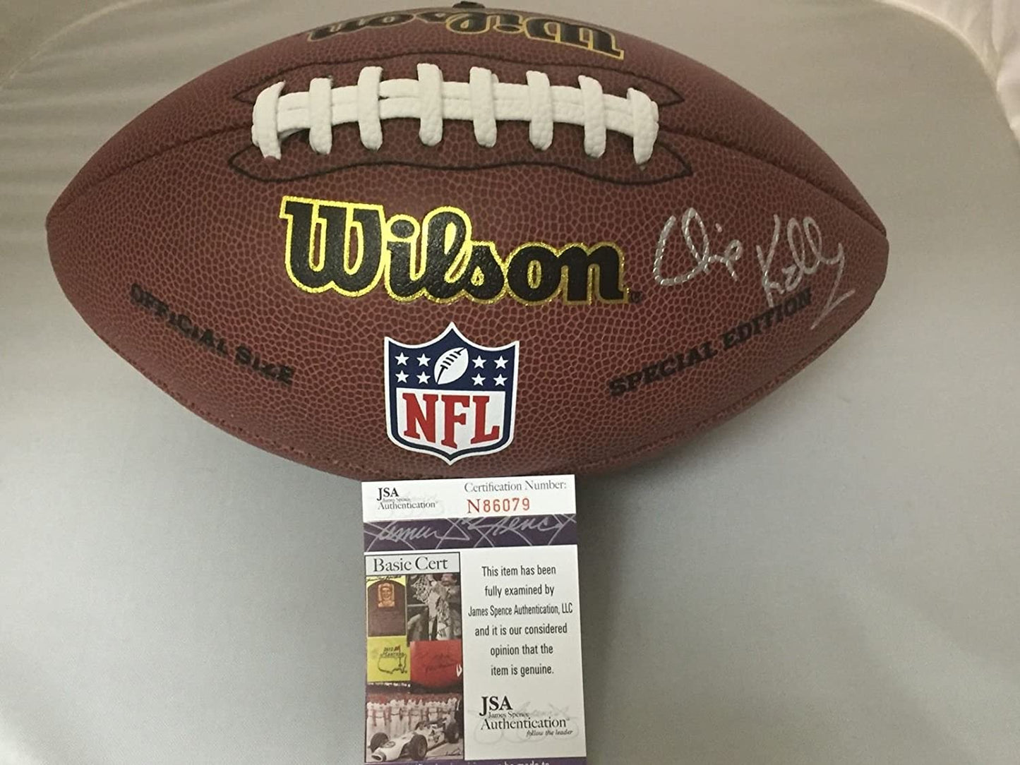 Autographed/Signed Chip Kelly UCLA Bruins Oregon Ducks Brown Wilson Football JSA COA