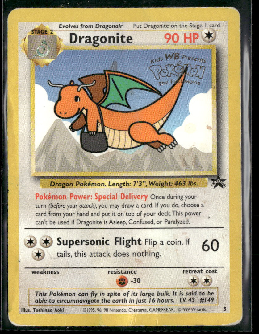 WoTC Promo Dragonite (Movie Promo) #05/53 Damaged