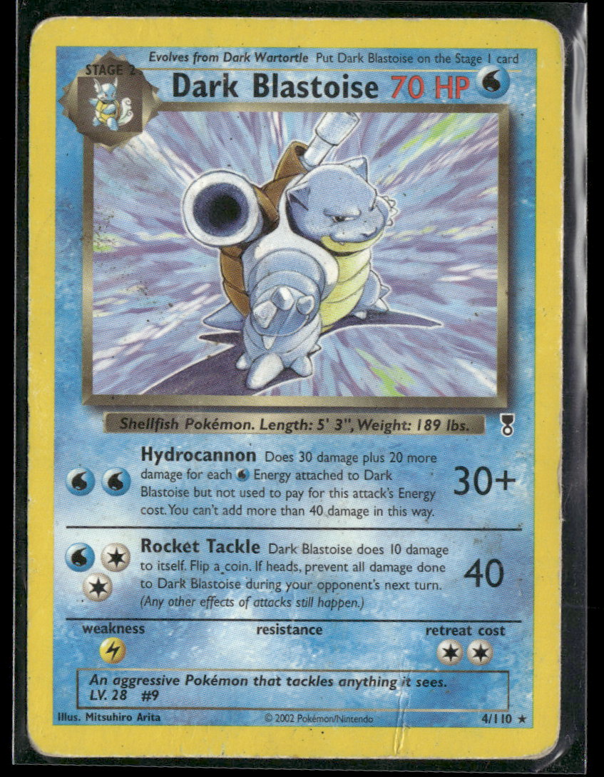 Deck Exclusives Dark Blastoise #004/110 Damaged