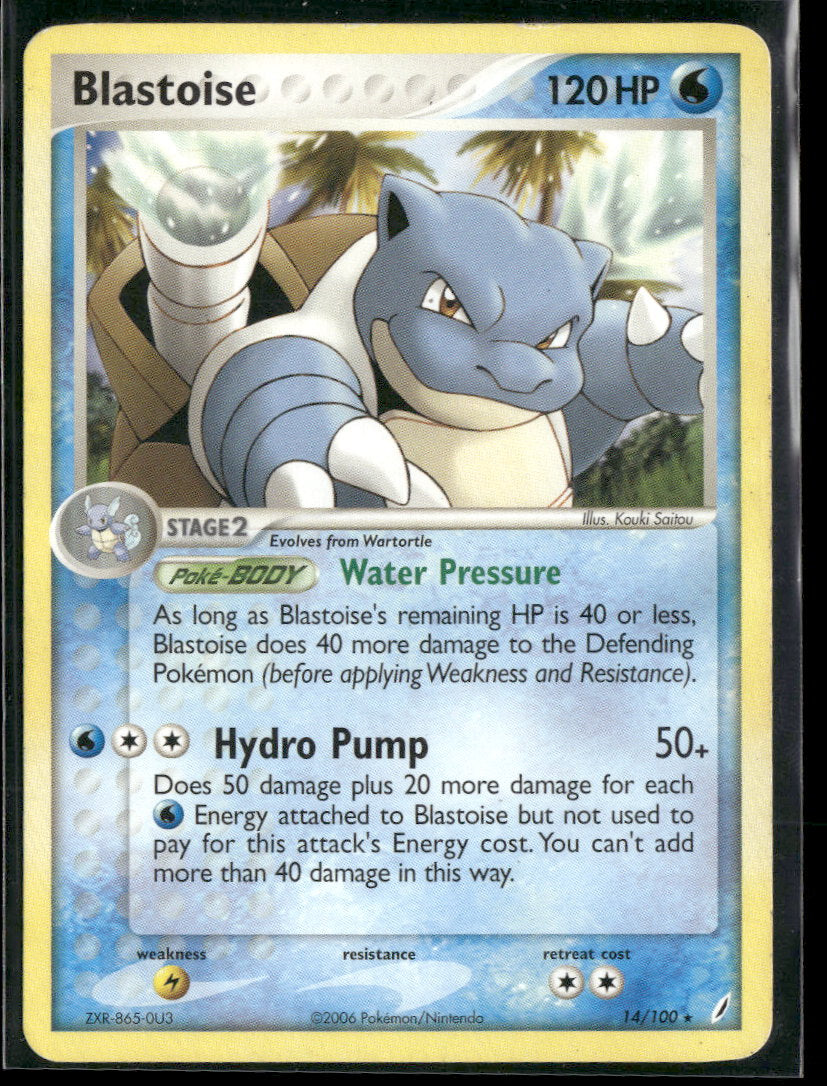 EX Crystal Guardians Blastoise #14/100