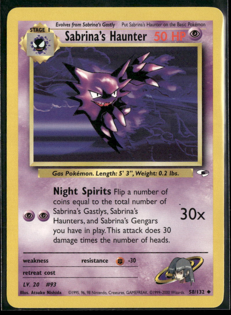 Gym Heroes Sabrina's Haunter #058/132