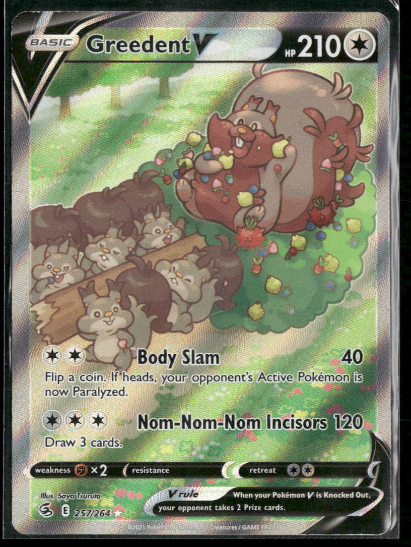 SWSH08: Fusion Strike Greedent V (Alternate Full Art) #257/264