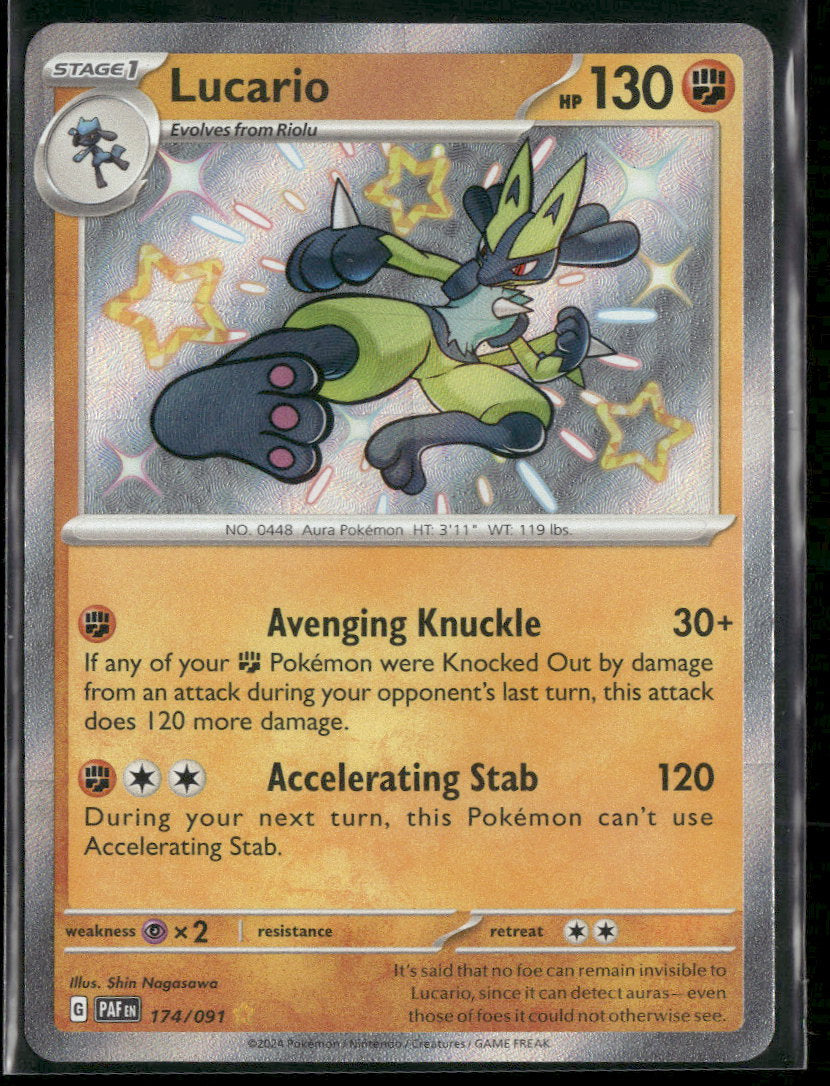 SV: Paldean Fates Lucario #174/091