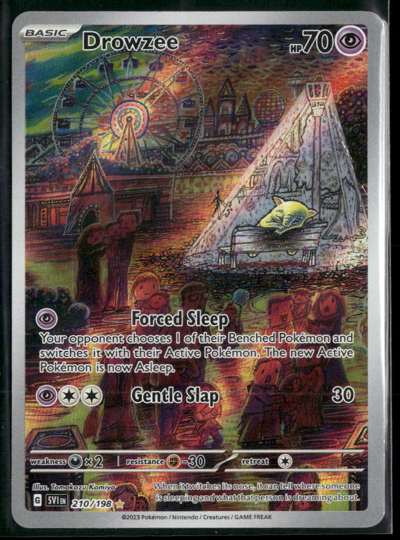 SV01: Scarlet & Violet Base Set Drowzee #210/198 Damaged