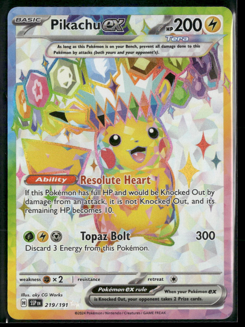 SV08: Surging Sparks Pikachu ex #219/191