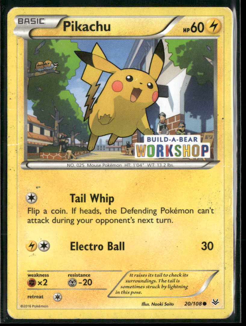 Miscellaneous Cards & Products Pikachu #020/108 Damaged