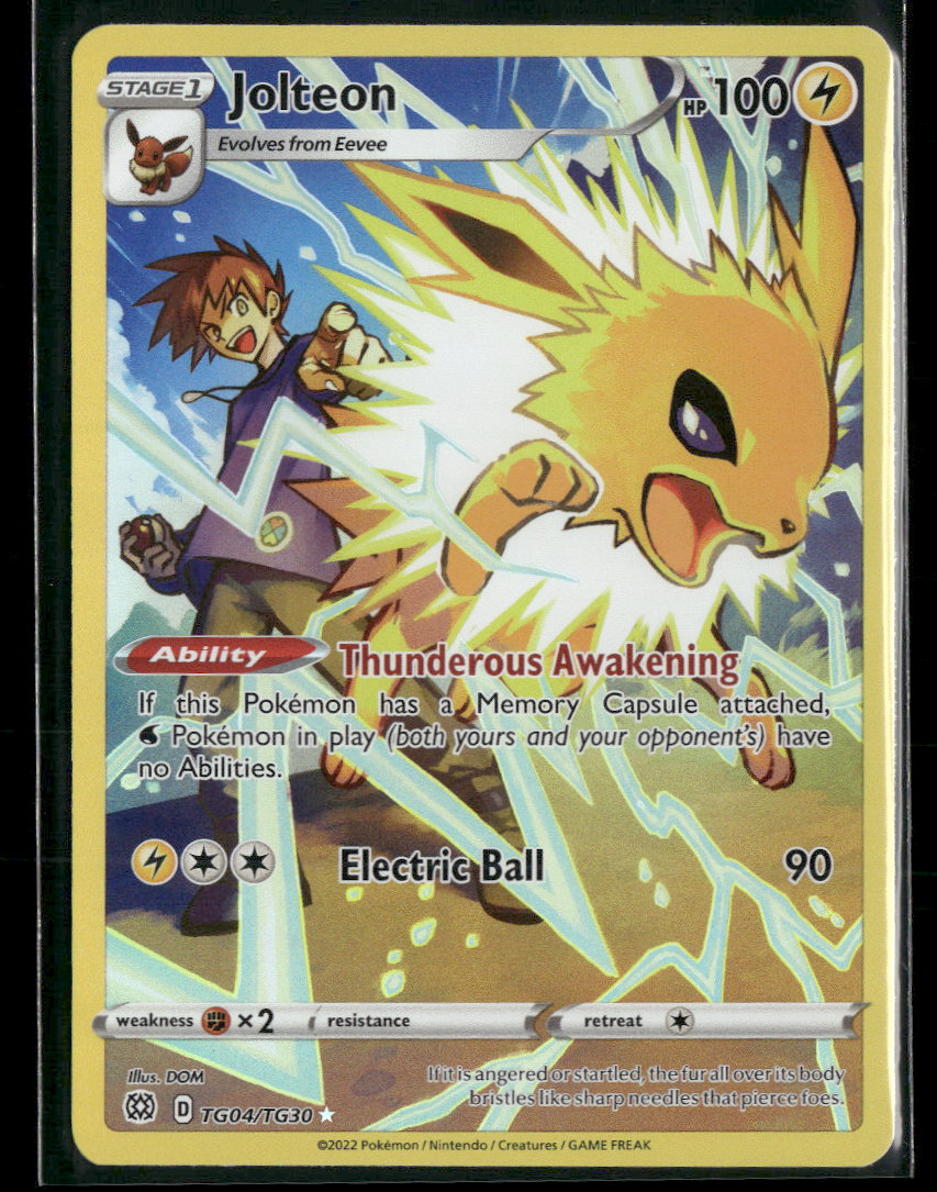 SWSH09: Brilliant Stars Trainer Gallery Jolteon #TG04/TG30