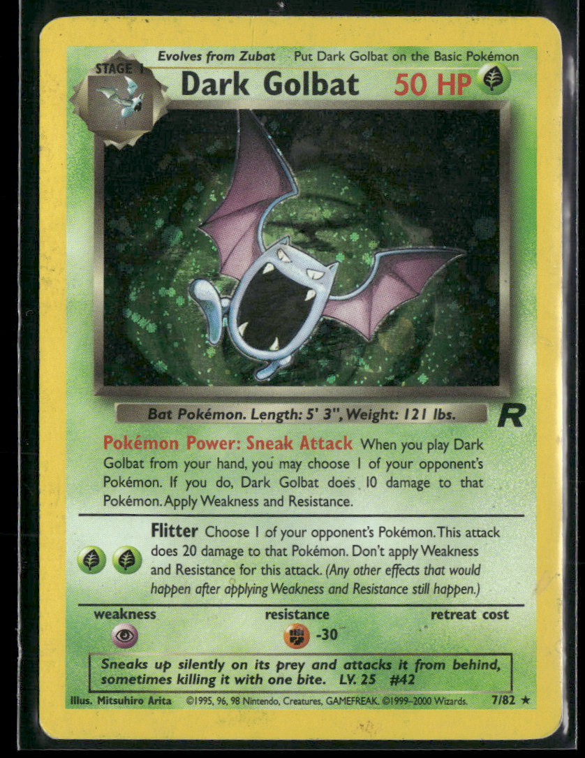 Team Rocket Dark Golbat (7) #07/82