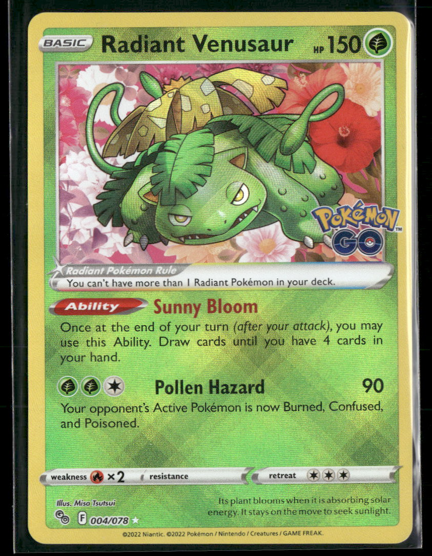 Pokemon GO Radiant Venusaur #004/078