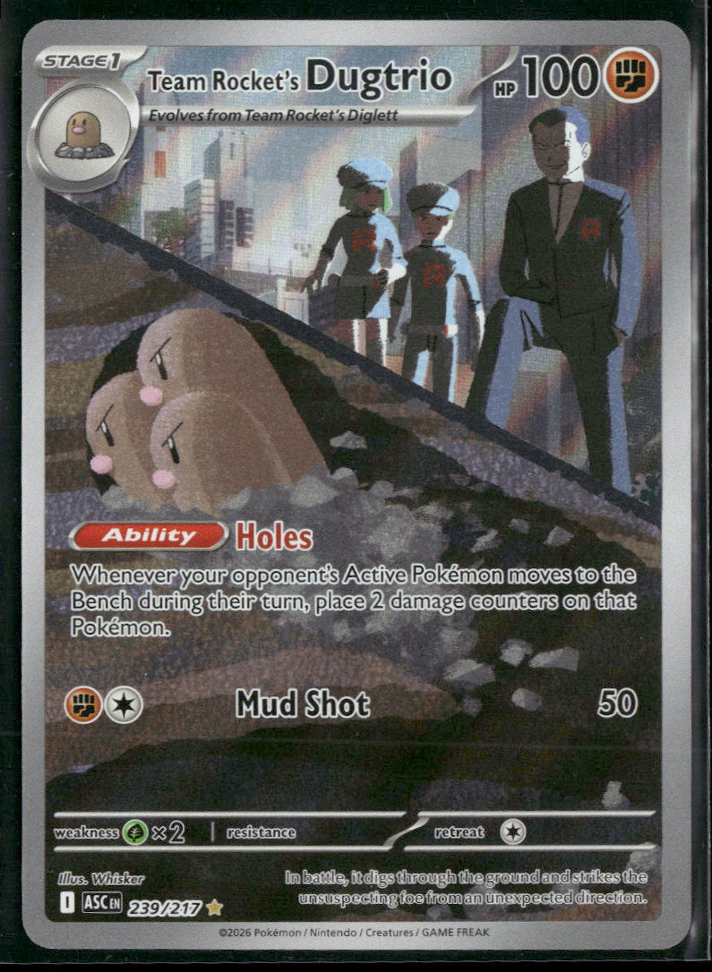 ME: Ascended Heroes Team Rocket's Dugtrio #239/217