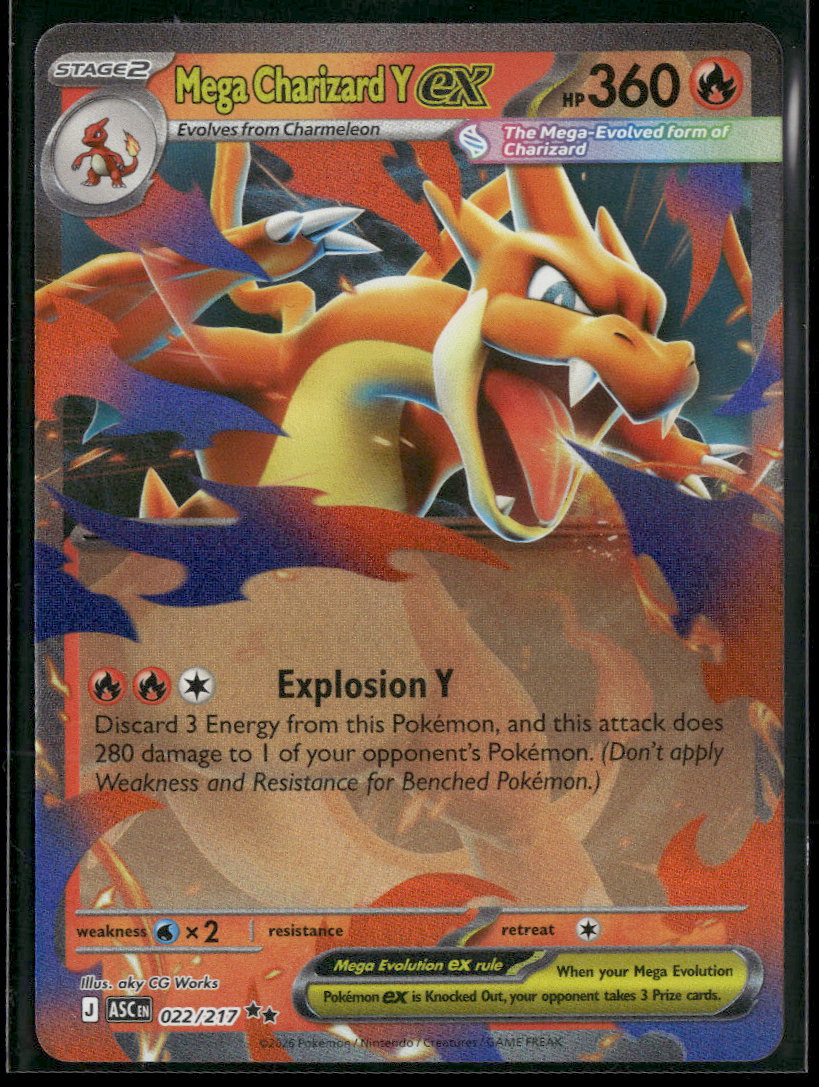 ME: Ascended Heroes Mega Charizard Y ex #022/217
