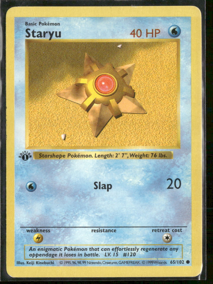 Base Set (Shadowless) Staryu #065/102