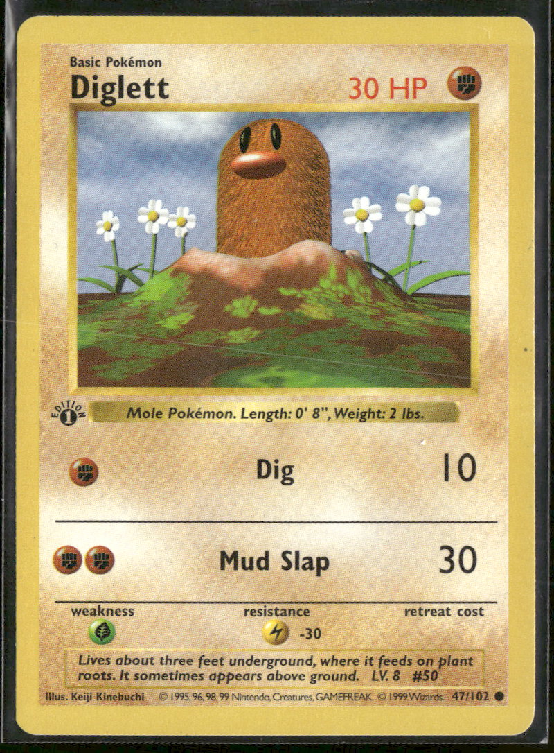 Base Set (Shadowless) Diglett #047/102