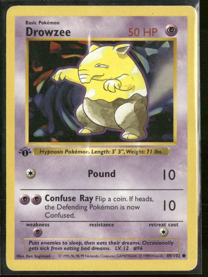 Base Set (Shadowless) Drowzee #049/102