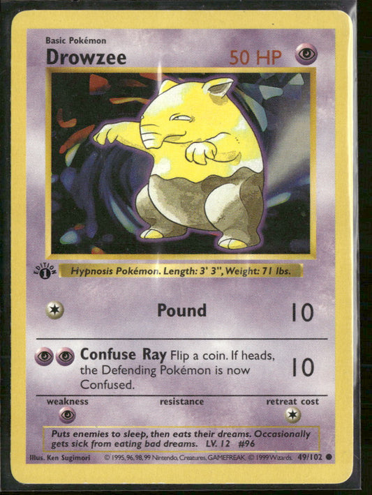 Base Set (Shadowless) Drowzee #049/102