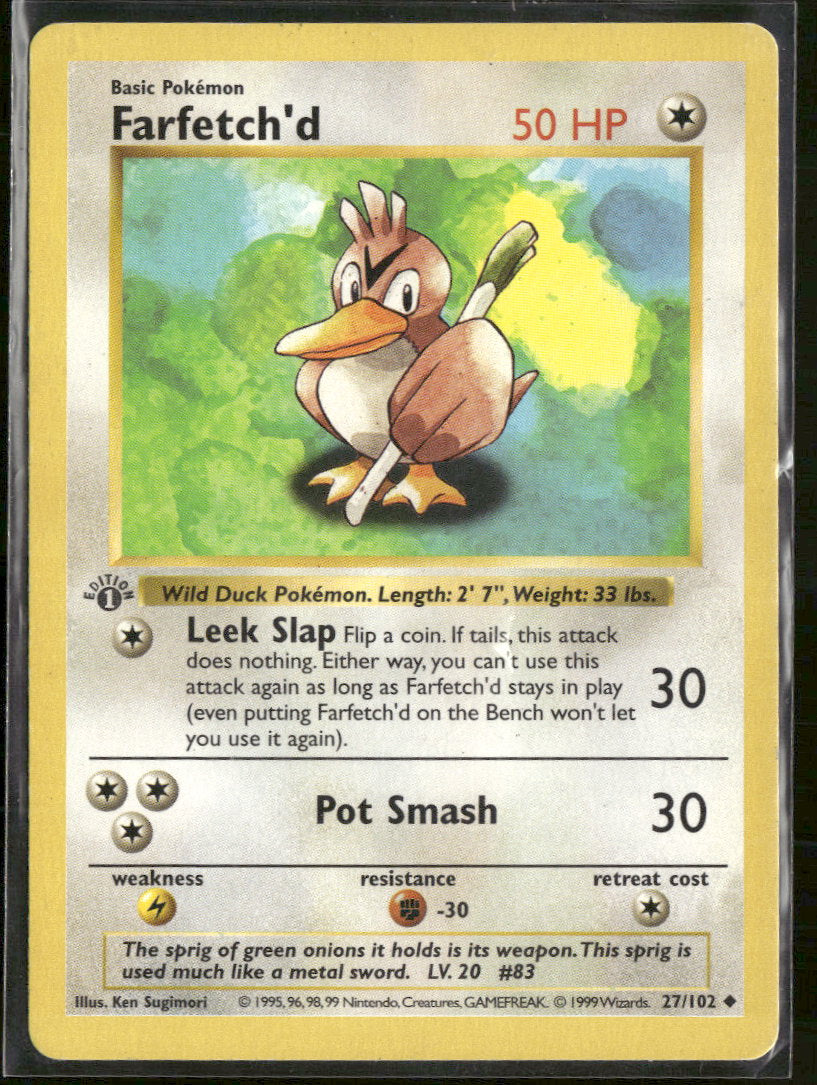 Base Set (Shadowless) Farfetch'd #027/102