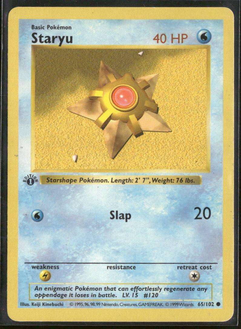 Base Set (Shadowless) Staryu #065/102