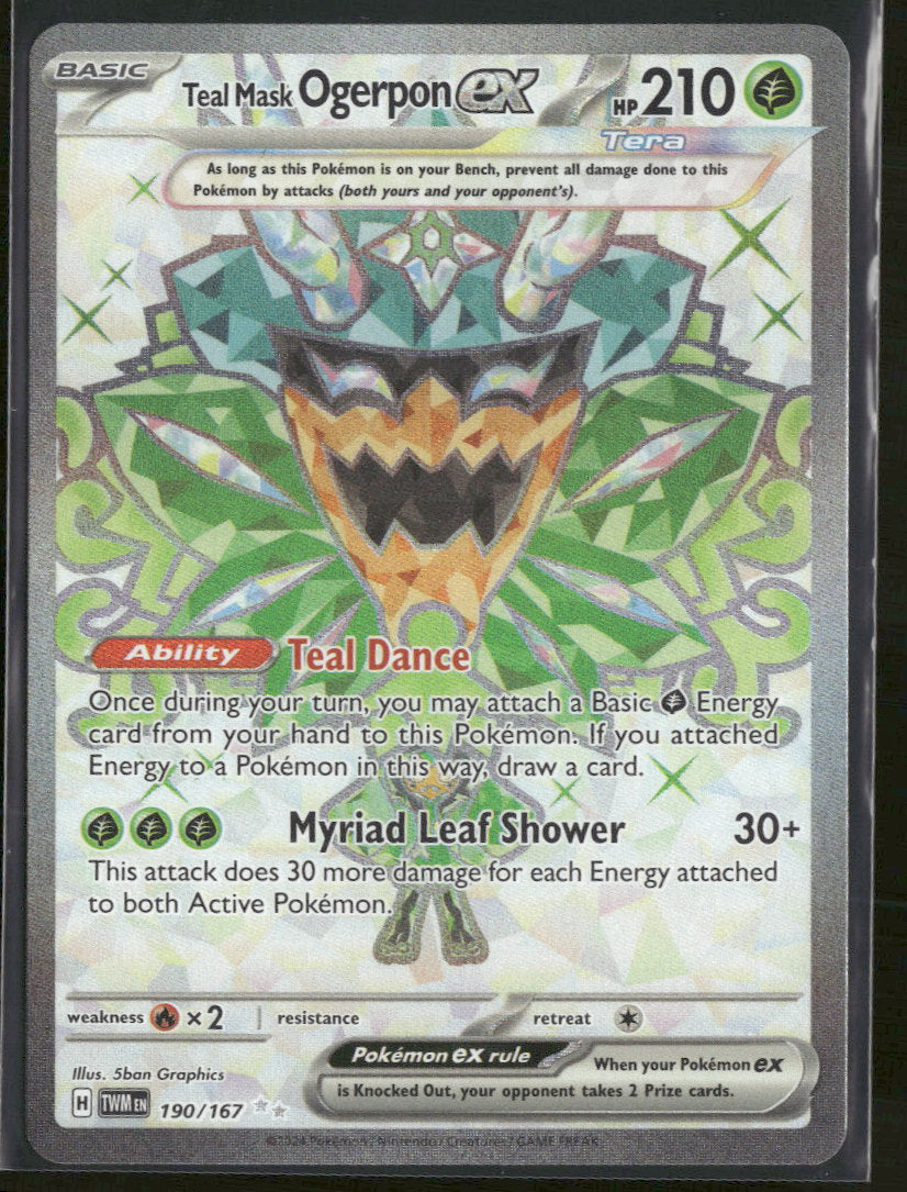SV06: Twilight Masquerade Teal Mask Ogerpon ex #190/167