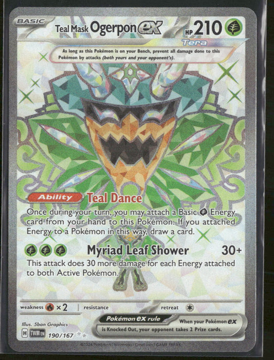 SV06: Twilight Masquerade Teal Mask Ogerpon ex #190/167