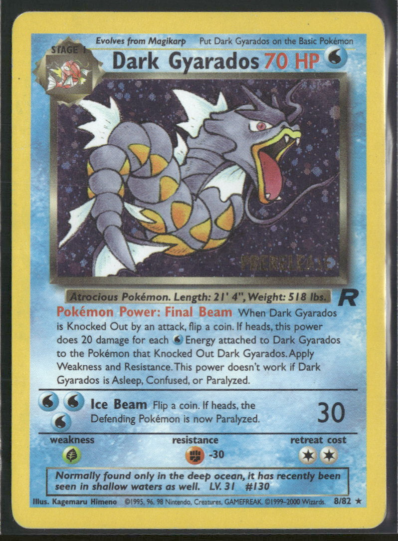WoTC Promo Dark Gyarados (Prerelease) #08/82