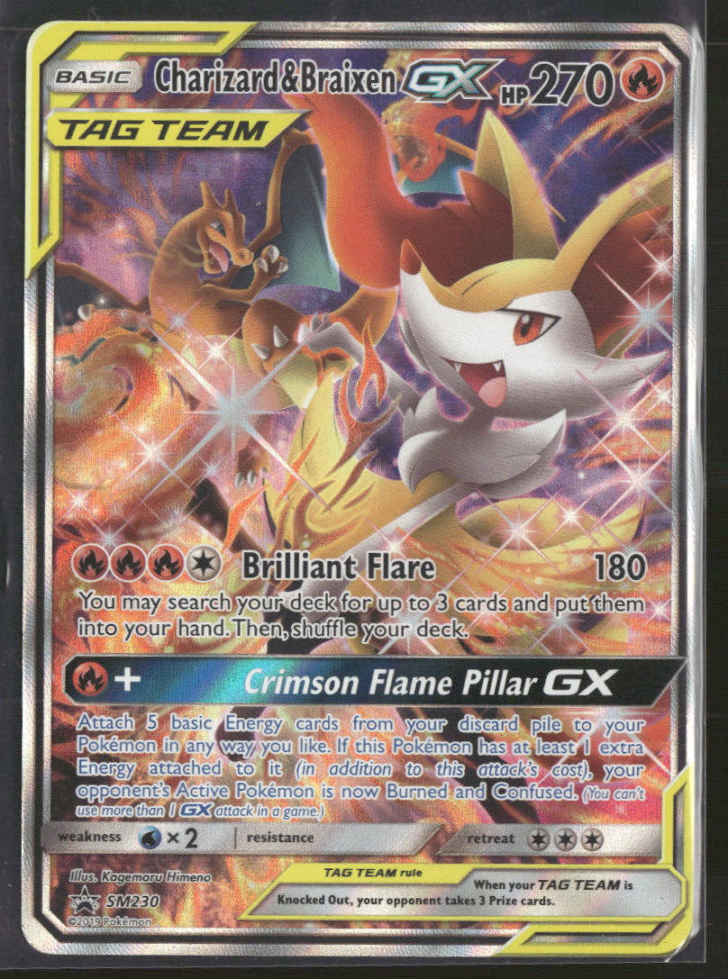 SM Promos Charizard & Braixen GX #SM230