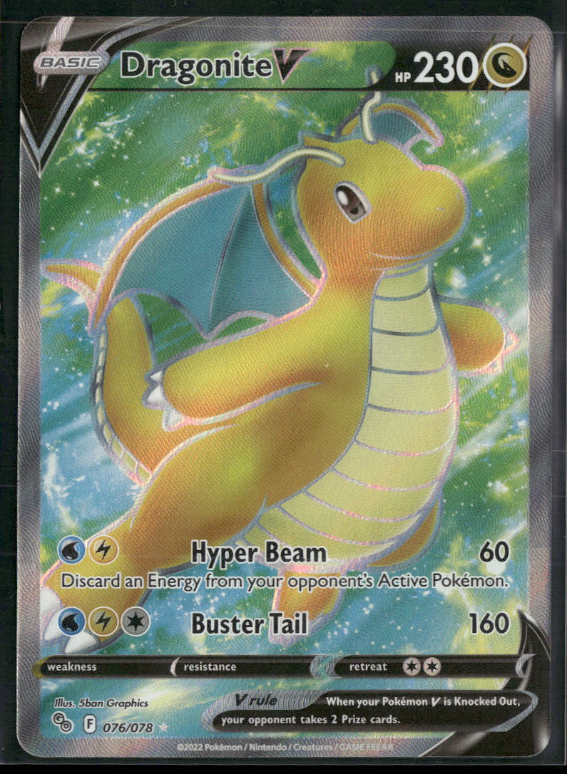 Pokemon GO Dragonite V (Full Art) #076/078