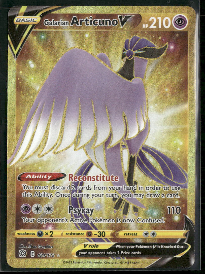 SWSH09: Brilliant Stars Galarian Articuno V (Secret) #181/172