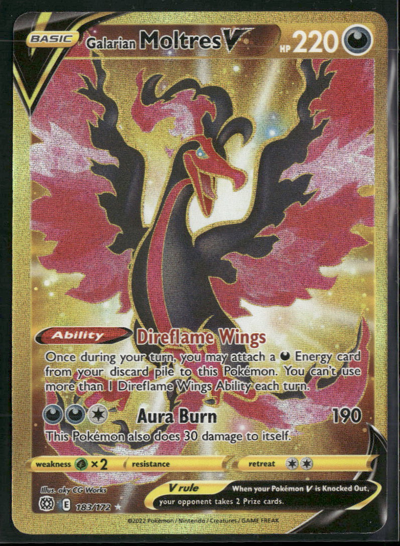 SWSH09: Brilliant Stars Galarian Moltres V (Secret) #183/172