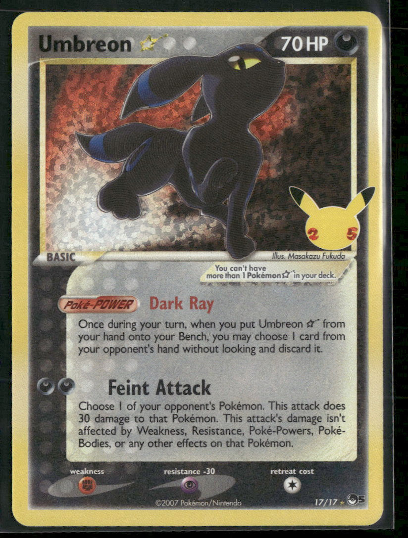 Celebrations: Classic Collection Umbreon Star #17/17