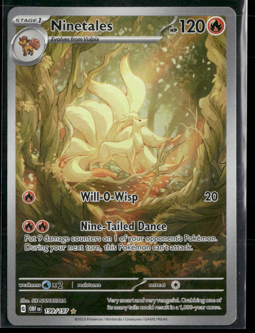 SV03: Obsidian Flames Ninetales -199/197 #199/197