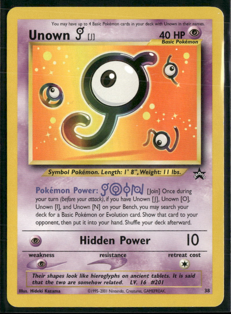 WoTC Promo Unown [J] #38/53