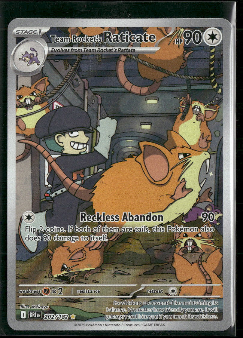 SV10: Destined Rivals Team Rocket's Raticate #202/182