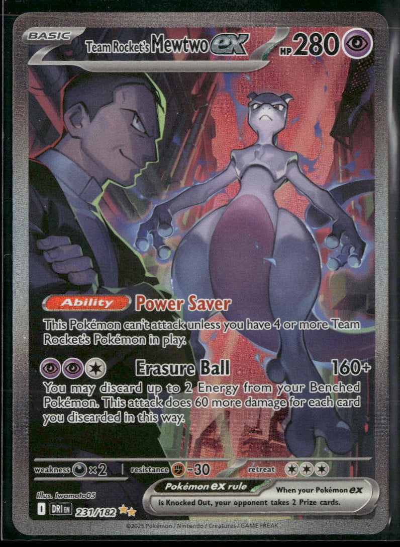 SV10: Destined Rivals Team Rocket's Mewtwo ex #231/182