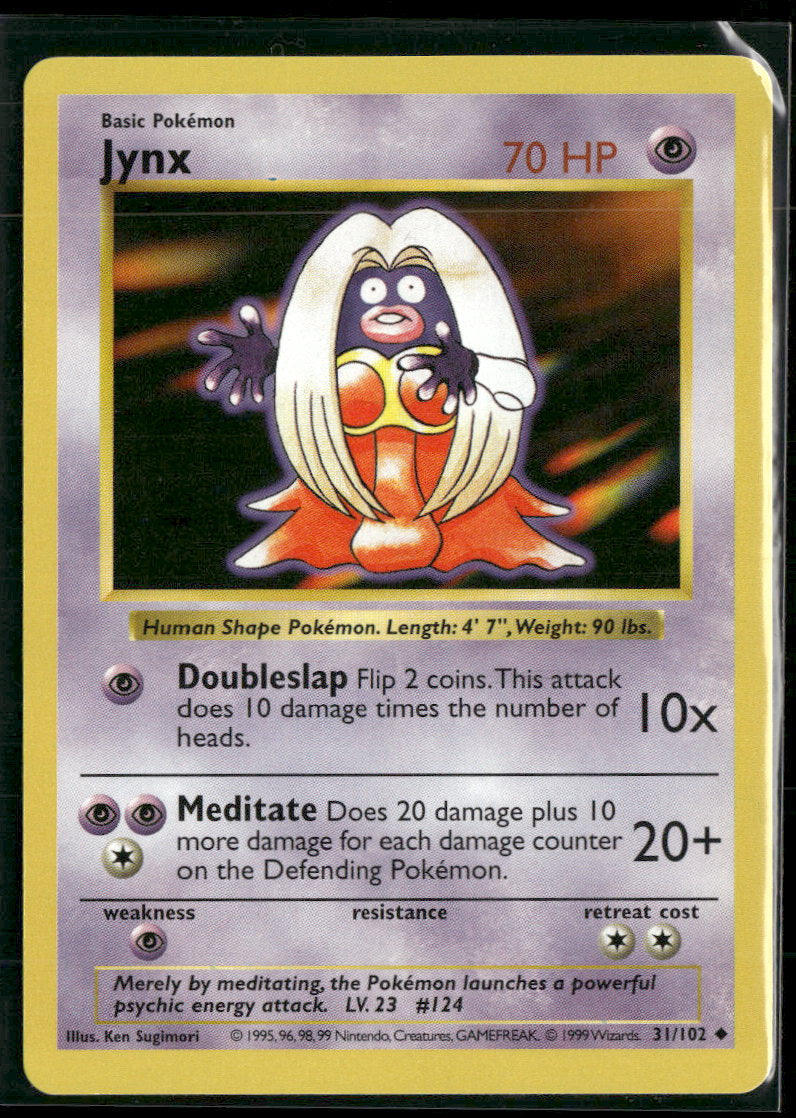 Base Set (Shadowless) Jynx #031/102