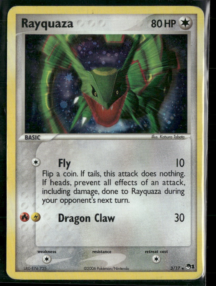 Blister Exclusives Rayquaza #003/017 Damaged